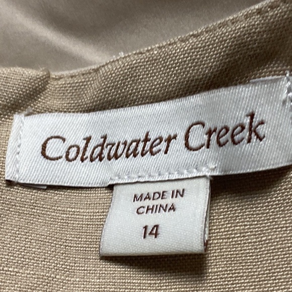 Coldwater Creek Beaded Day Dress Gored Flared Embellish Vintage Vibe Lined Sz 14 - Picture 16 of 17